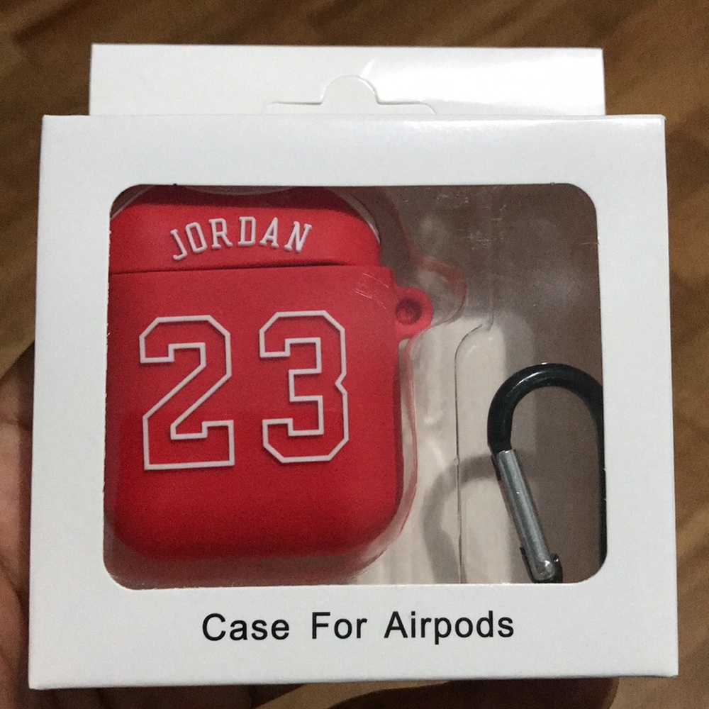 Apple AirPods case rubber red jordan